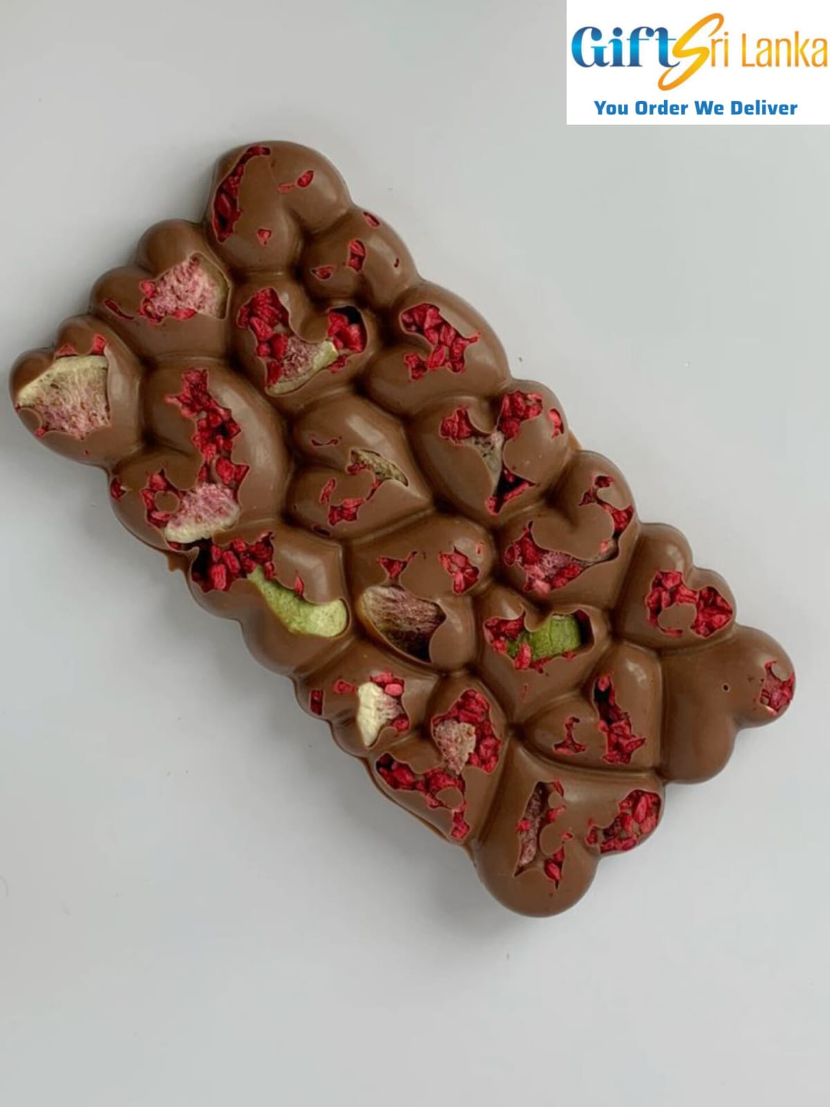 Crunchy Berry Chocolate Slab