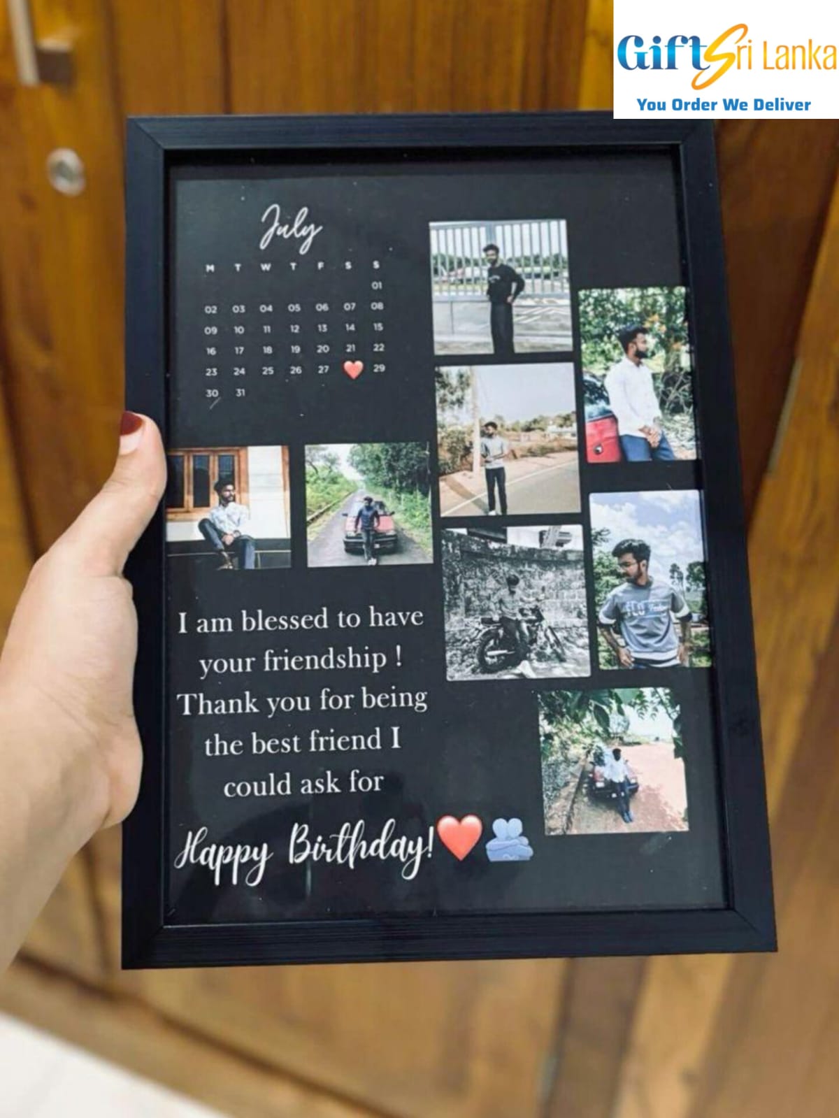 Personalized Birthday Photo & Calendar Frame – A4
