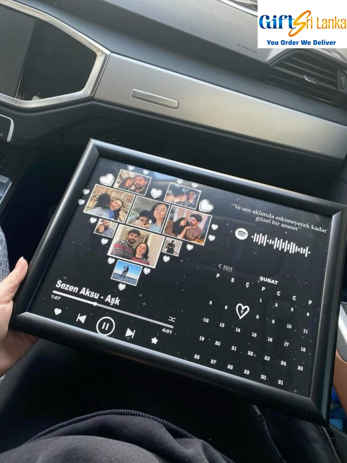 Personalized “LOVE” Photo Collage Frame