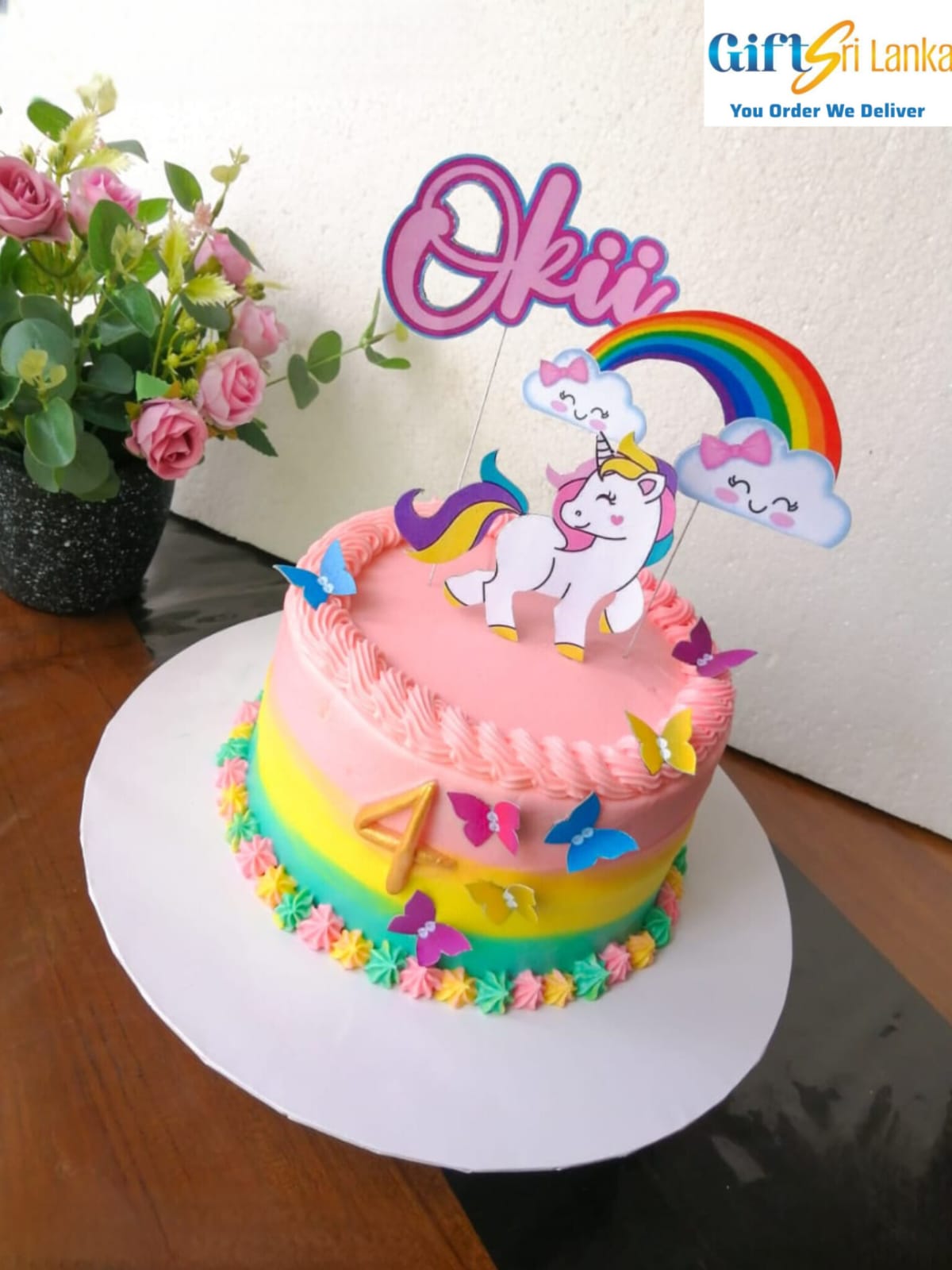 1kg butter icing cake