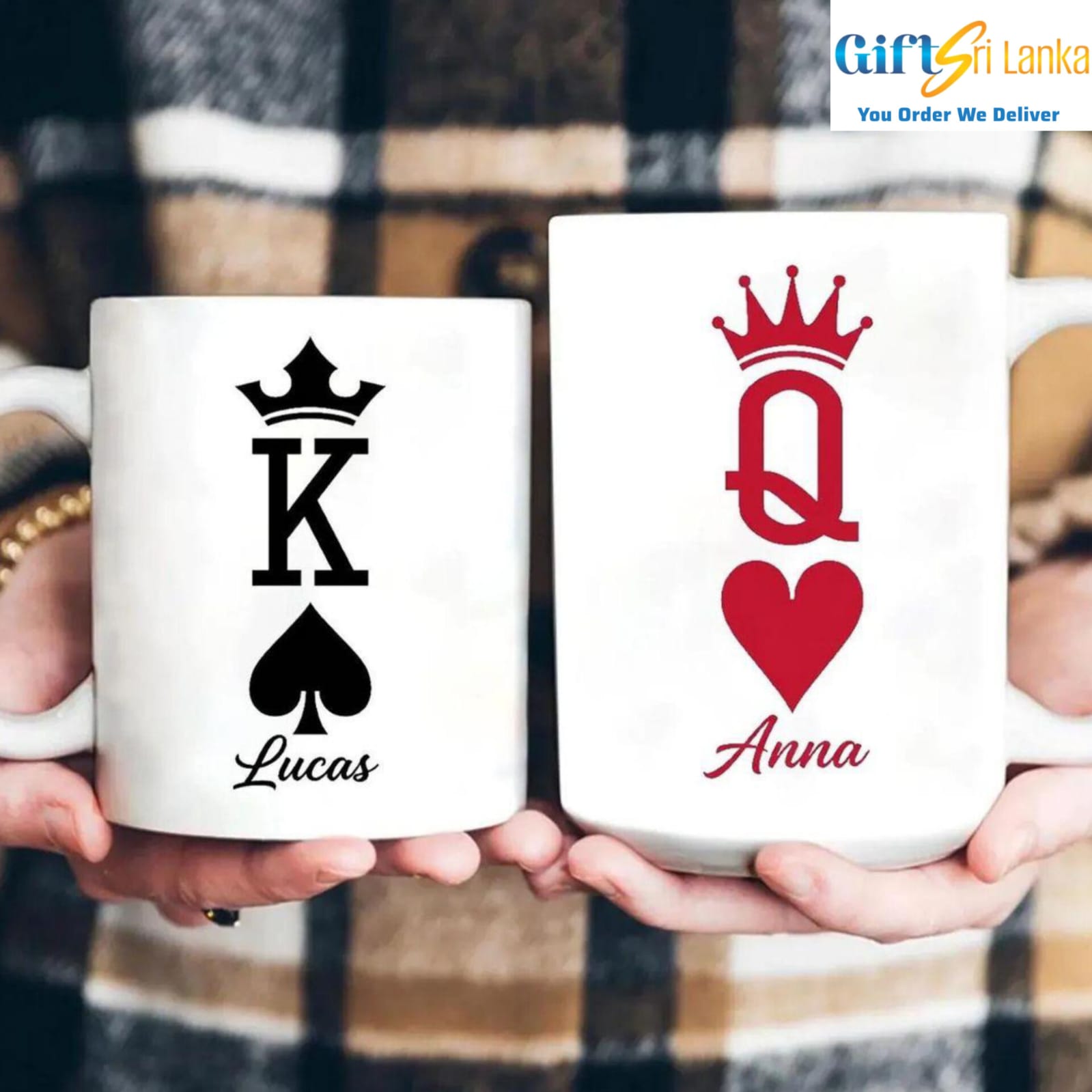 Personalized King & Queen Couple Mug Set