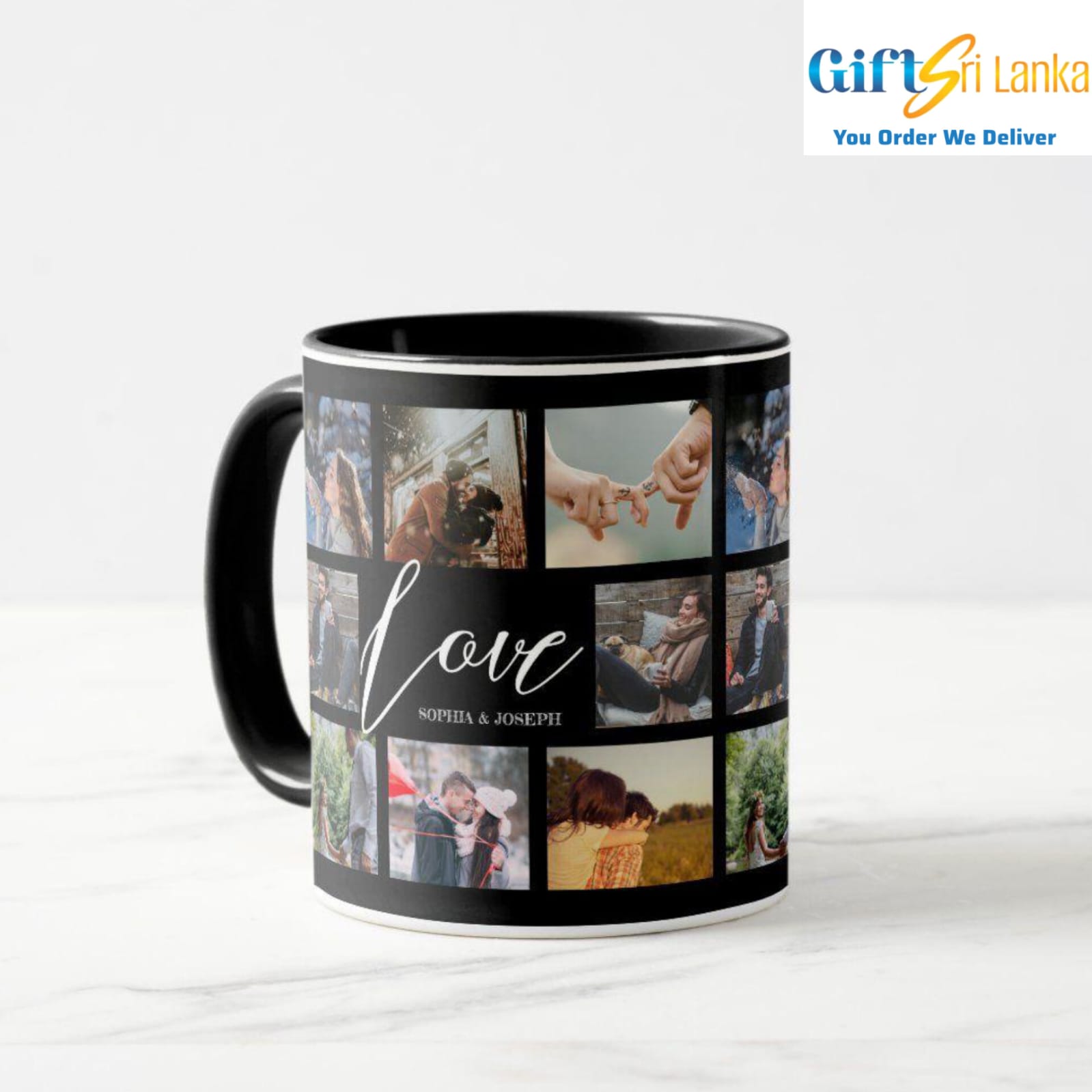 Personalized Love Photo Collage Mug