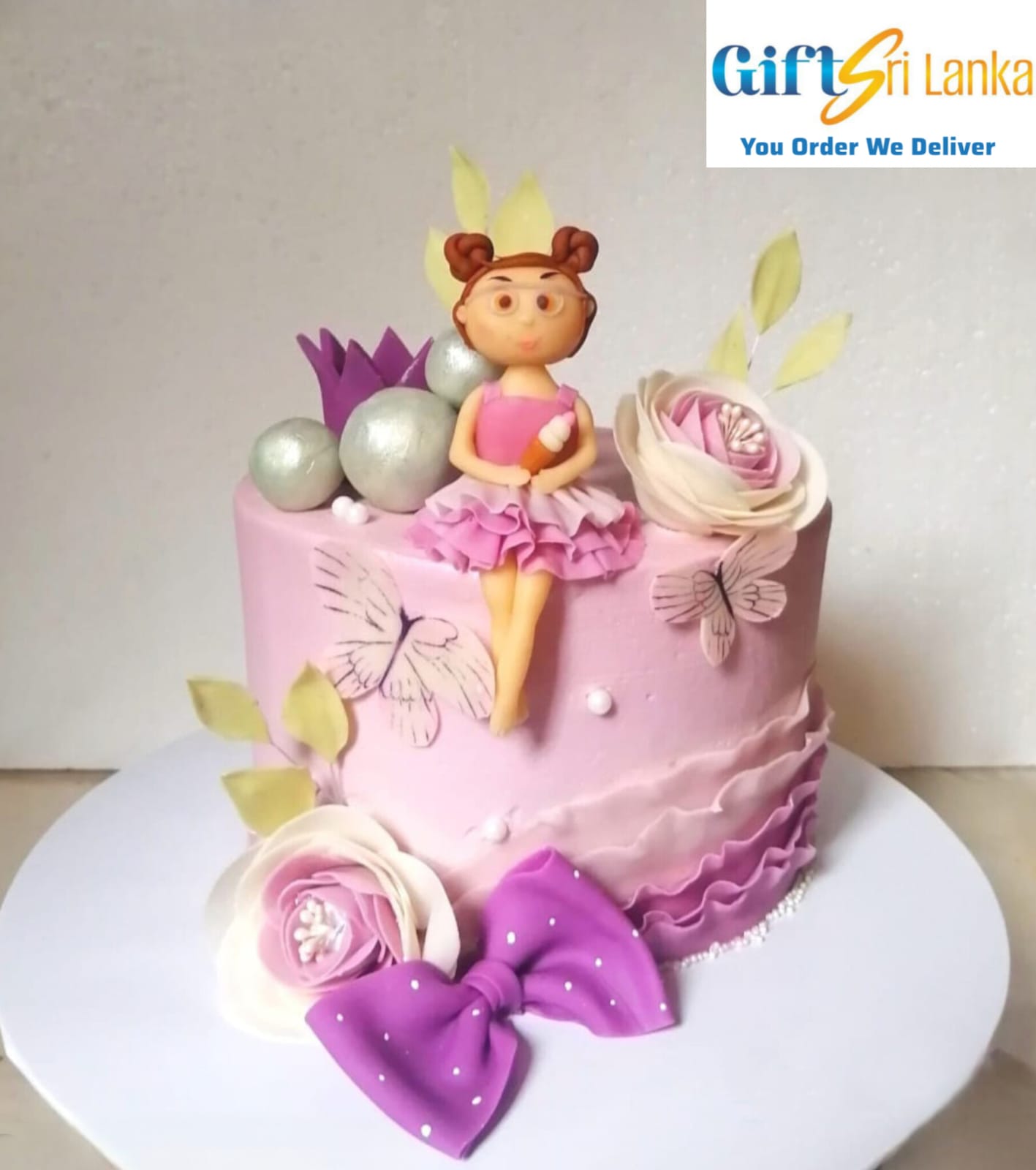 Butter icing cake (Baby Girl) 1kg