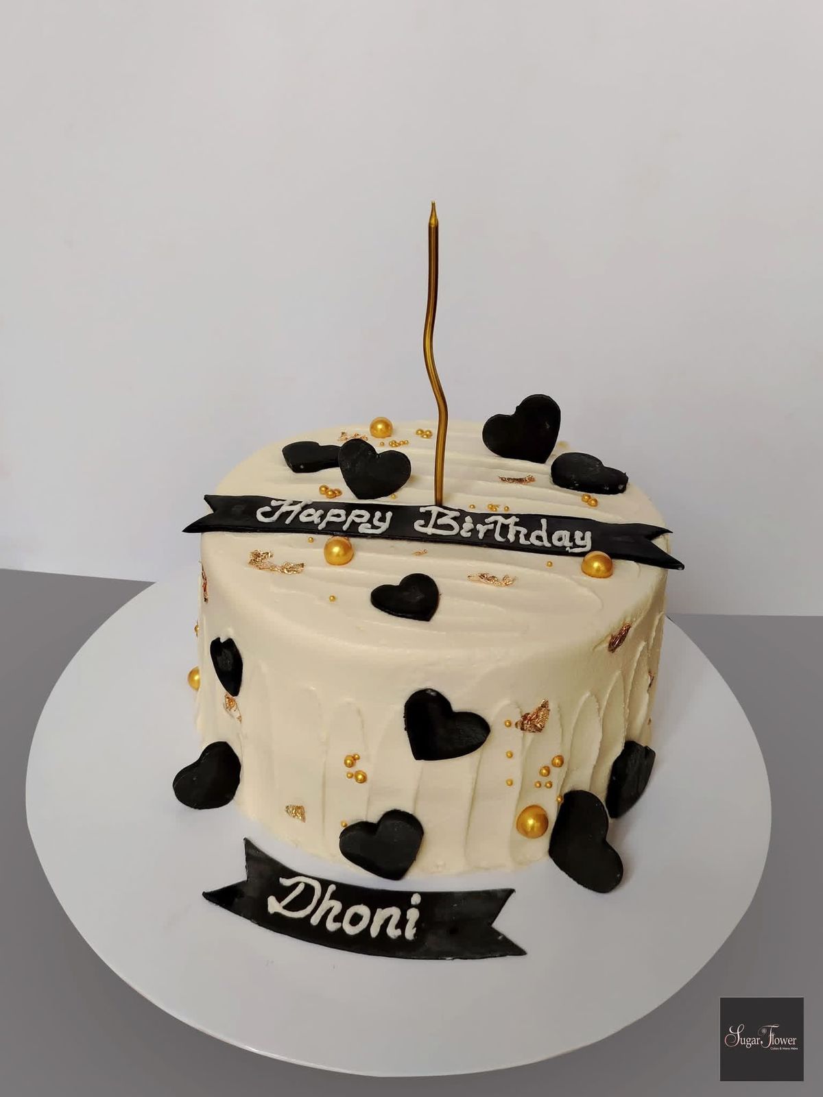 Ribbon cake with butter icing