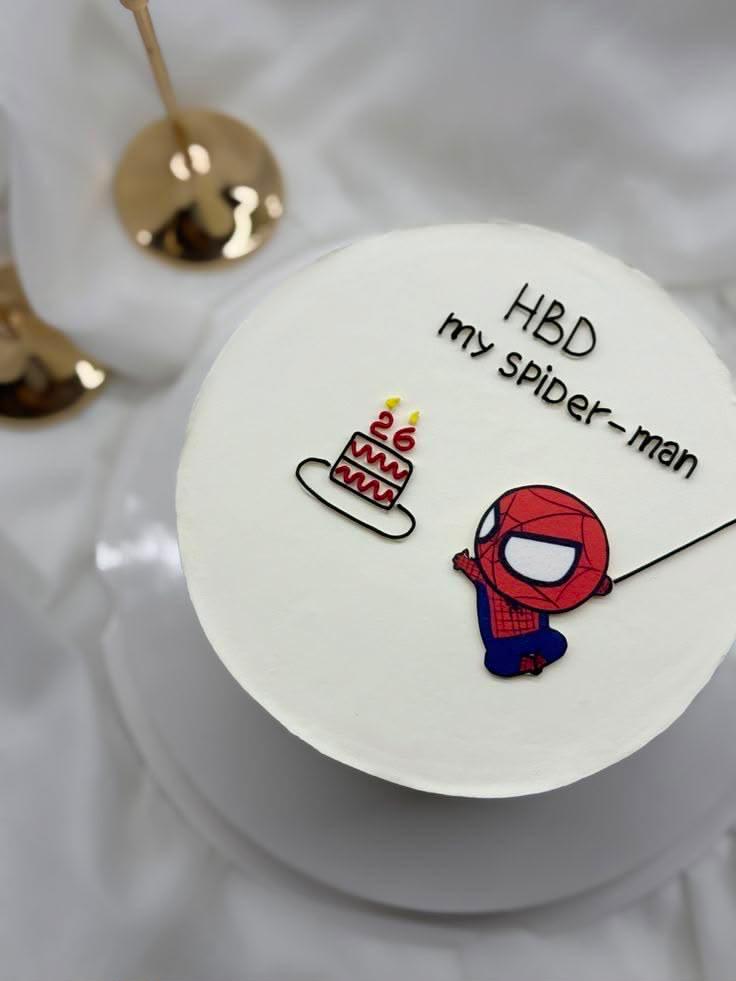 Spider-Themed Birthday Cake | Custom Superhero Celebration Cake