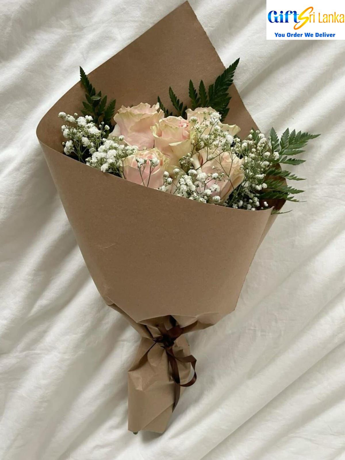 Elegant Soft Pink Rose Flower Bouquet
