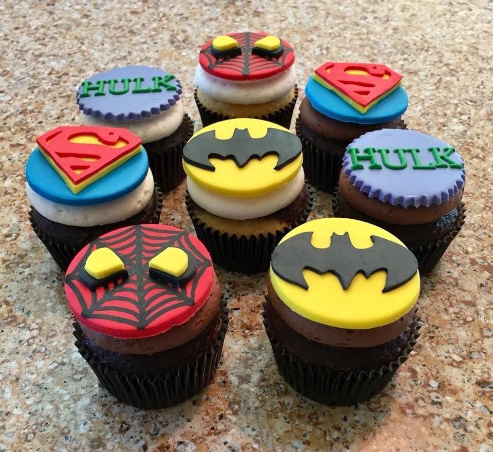 Superhero Theme Cupcakes | Custom Party Cupcakes for Kids & Celebrations