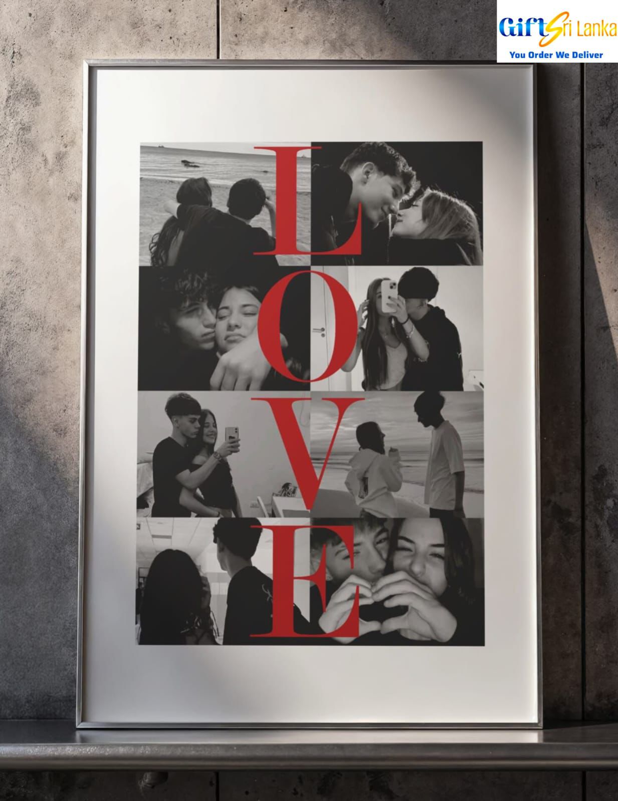 Personalized LOVE Photo Collage Frame Gift