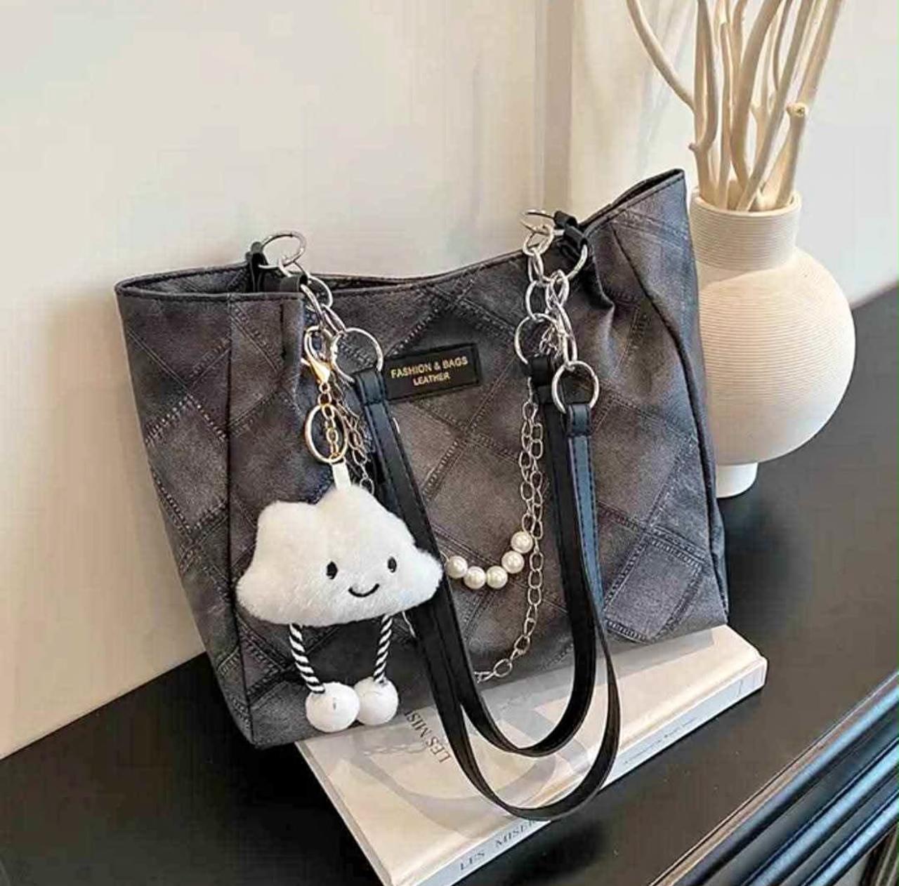 Fluffy Shoulder Bag | Soft Stylish Everyday Handbag for Women