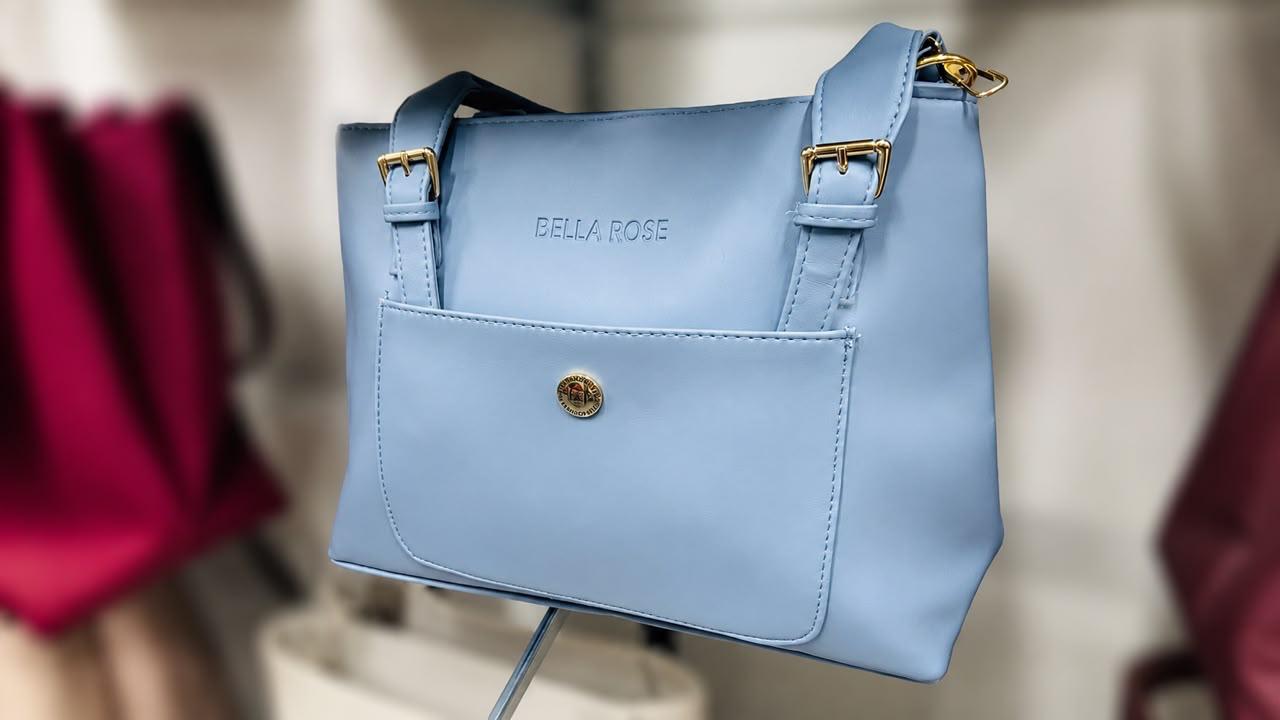 Bella Rose Mini Bag – Sky Blue | Elegant Women's Crossbody & Handbag